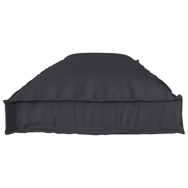 vidaXL Set de coussins de palette 2 pcs Noir 150 x 40 x 8 cm