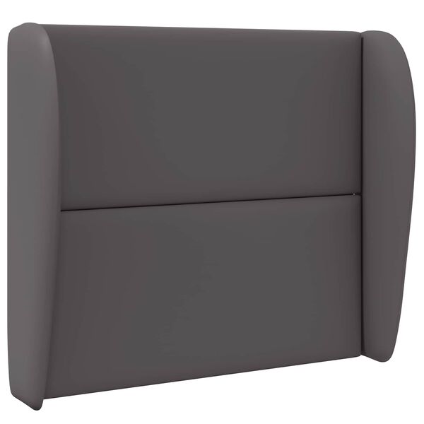 vidaXL Oreille de t&ecirc;te de lit Gris Fonc&eacute; 80 x 23 x 6 cm PVC