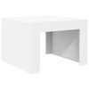 vidaXL Table basse blanc 50x50x35 cm bois d'ing&eacute;nierie