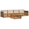 vidaXL Ensemble de canap&eacute;s d'ext&eacute;rieur 5 pcs Naturel