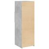 vidaXL Buffet haut gris b&eacute;ton 40x42,5x124 cm bois d'ing&eacute;nierie