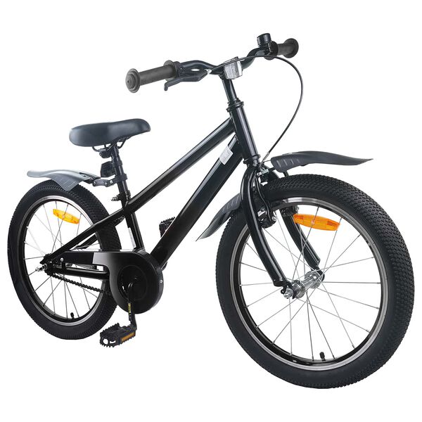 vidaXL V&eacute;lo pour Enfants 18 Pouces pour les 5-7 ans Noir