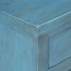 vidaXL Table de chevet Bois de manguier massif 40x30x50 cm Bleu