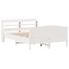 vidaXL Cadre de lit sans matelas blanc 160x200 cm bois de pin massif