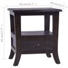 vidaXL Table de chevet Noir clair 40x40x45 cm Bois massif d'acajou