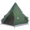 vidaXL Tente de camping tipi 4 personnes vert imperm&eacute;able