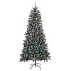 vidaXL Sapin de No&euml;l artificiel Vert 129,5 x 129,5 x 240 cm