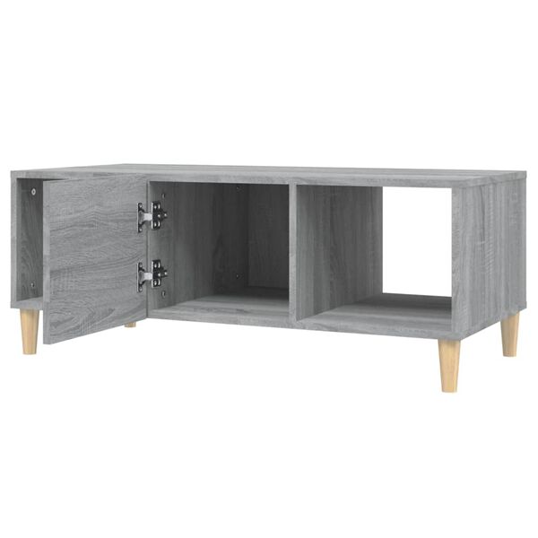 vidaXL Table basse sonoma gris 102x50x40 cm bois d'ingénierie
