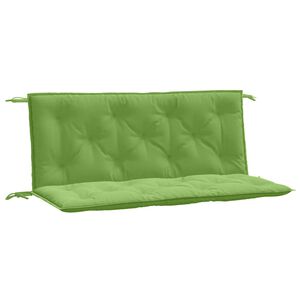 vidaXL Coussins de banc de jardin lot de 2 vert m&eacute;lang&eacute; tissu