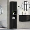vidaXL Ensemble de mobilier de salle de bain avec étagère Chêne noir