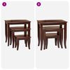 vidaXL Tables d'appoint embo&icirc;tables 3 pcs Marron