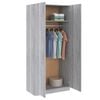vidaXL Garde-robe Sonoma gris 90x52x200 cm Bois d'ing&eacute;nierie