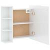 vidaXL Armoire à miroir avec LED Blanc brillant 70x16,5x60 cm