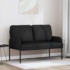 vidaXL Canap&eacute;s avec coussin 110cm Noir Contreplaqu&eacute;