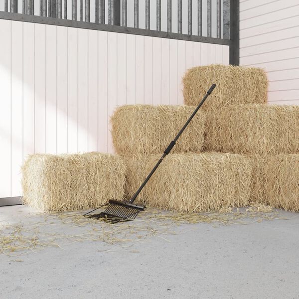 vidaXL Tête de fourche avec 18 dents noir acier