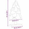 vidaXL Sapin de No&euml;l avec support Marron 60 cm Bois de teck solide