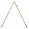 vidaXL Arche de mariage Marron Clair 202 x 95 x 254 cm