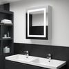 vidaXL Armoire de salle de bain &agrave; miroir LED 50x13x70 cm