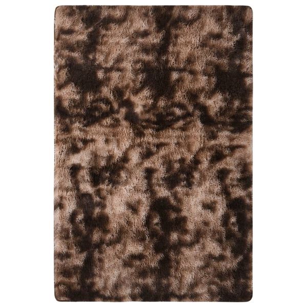vidaXL Tapis &agrave; poils longs Taupe 200x140 cm