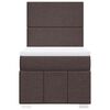 vidaXL Sommier &agrave; lattes de lit avec matelas Marron fonc&eacute; 90x190 cm