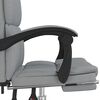vidaXL Fauteuil inclinable de bureau Gris clair Tissu