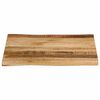 vidaXL Dessus de table bord vivant 40x40x3,8 cm bois de manguier brut