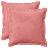 vidaXL Housse de coussin 2 pcs HOUTEN Rose 30 x 30 cm Velours