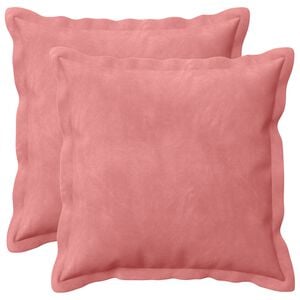 vidaXL Housse de coussin 2 pcs HOUTEN Rose 30 x 30 cm Velours