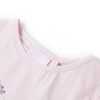 T-shirt pour enfants &agrave; mancherons rose p&acirc;le 128