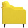 vidaXL Canap&eacute; &agrave; 2 places Jaune clair 120 cm Tissu