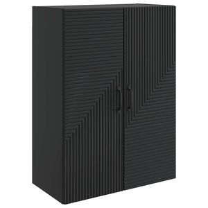 vidaXL Armoire Murale Noir 66 x 34,5 x 90 cm Bois d'ing&eacute;nierie