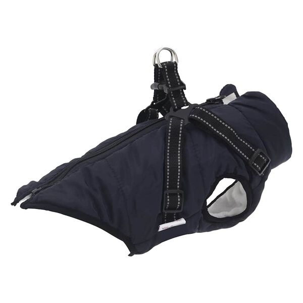 vidaXL Manteau pour chiens avec harnais imperm&eacute;able r&eacute;fl&eacute;chissant L40