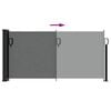 vidaXL Store lat&eacute;ral r&eacute;tractable Anthracite 100x300 cm
