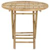 vidaXL Table de Jardin Naturel 80 x 70 cm Bambou