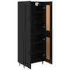vidaXL Haut Armoire 2 pcs Ch&ecirc;ne noir Bois d'ing&eacute;nierie