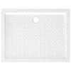 vidaXL Receveur de douche avec picots Blanc 90x70x4 cm ABS