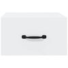 vidaXL Table de chevet murale Blanc 35x35x20 cm