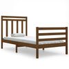 vidaXL Cadre de lit sans matelas marron miel 90x200 cm bois massif