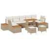 vidaXL Ensemble de canap&eacute; de jardin 10 pi&egrave;ces 9-Nombre de places Beige