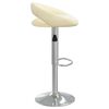 vidaXL Tabourets de bar lot de 2 cr&egrave;me similicuir