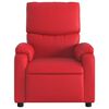vidaXL Fauteuil inclinable électrique Rouge Similicuir