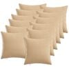 vidaXL Housse de coussin 12 pc HEERLEN Cr&egrave;me 40 x 40 cm Tissu