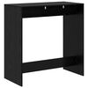 vidaXL Table de bar Ch&ecirc;ne noir 102 x 50 x 103,5 cm Bois d'ing&eacute;nierie