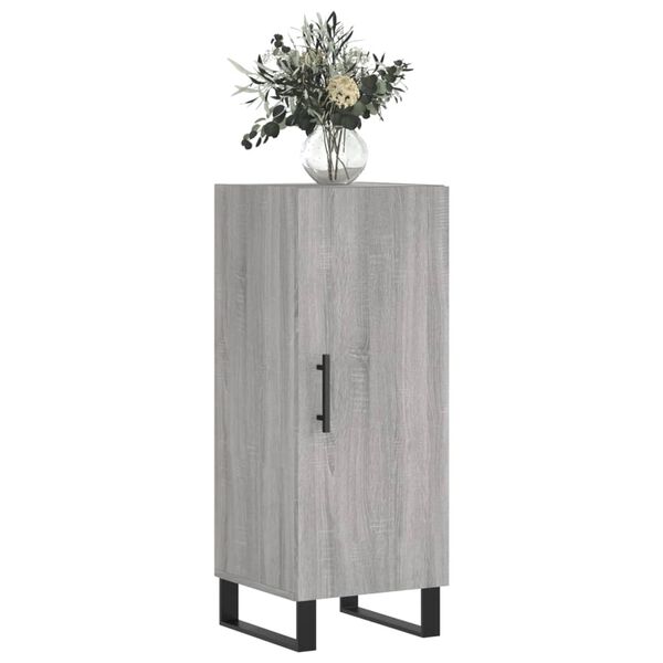 vidaXL Buffet Sonoma gris 34,5x34x90 cm Bois d'ingénierie
