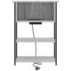 vidaXL Cabinet de chevet Gris Sonoma 55 x 31 x 76 cm Bois d'ing&eacute;nierie