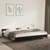 vidaXL Cadre de lit sans matelas noir 200x200 cm velours