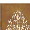 vidaXL Portail de jardin 100x175 cm en acier Corten avec motif arbre