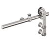 vidaXL Kit fixation porte coulissante 200 cm Acier inoxydable Argenté