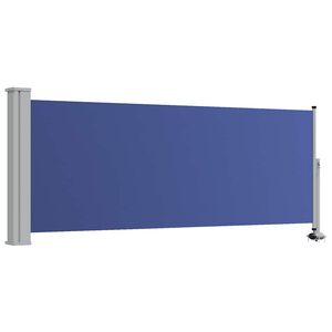 vidaXL Auvent lat&eacute;ral r&eacute;tractable de patio 100x300 cm Bleu