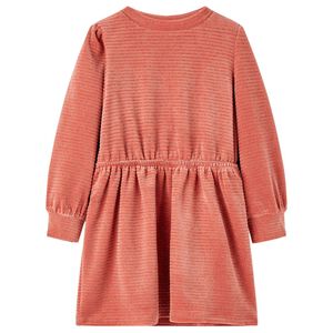 Robe enfants &agrave; manches longues rose moyen 92